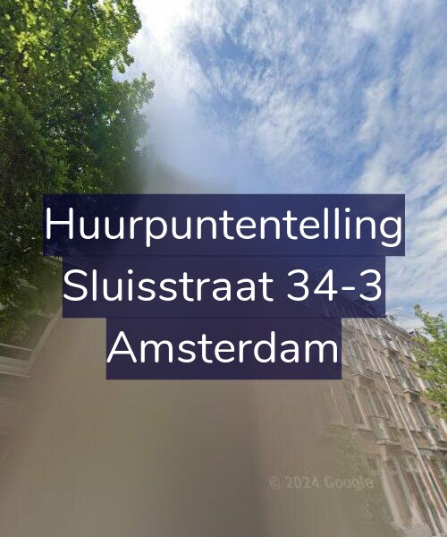 Foto gevel Huurpuntentelling voor Sluisstraat 34-3, Amsterdam