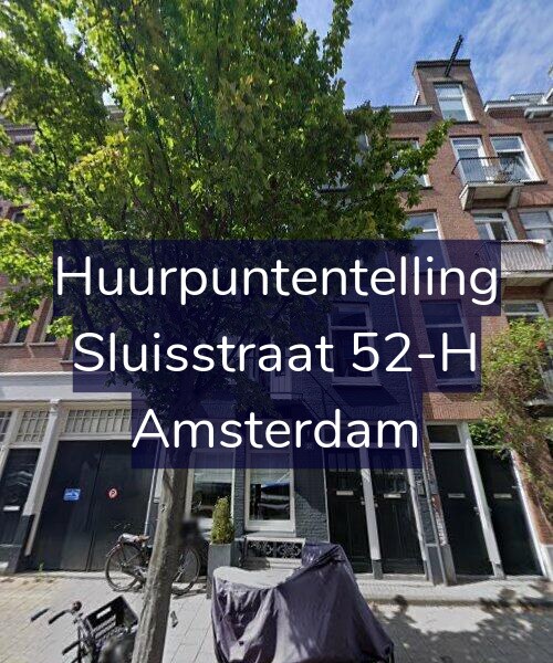 Foto gevel Huurpuntentelling voor Sluisstraat 52-H, Amsterdam