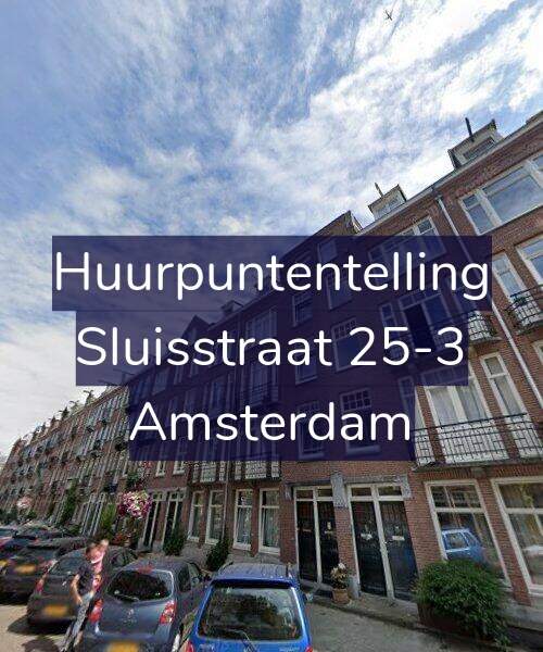 Foto gevel Huurpuntentelling voor Sluisstraat 25-3, Amsterdam