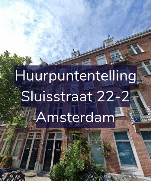 Foto gevel Huurpuntentelling voor Sluisstraat 22-2, Amsterdam