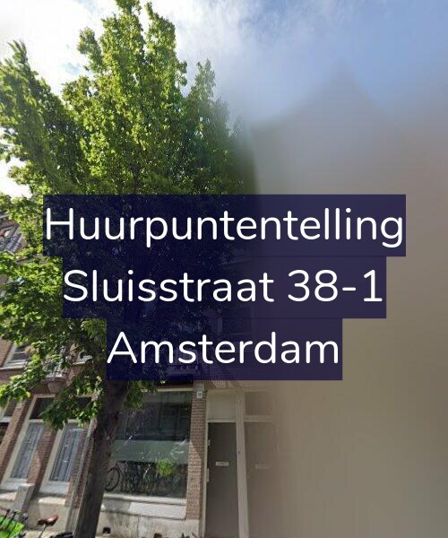 Foto gevel Huurpuntentelling voor Sluisstraat 38-1, Amsterdam