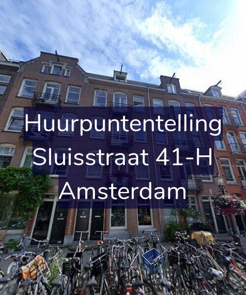Foto gevel Huurpuntentelling voor Sluisstraat 41-H, Amsterdam