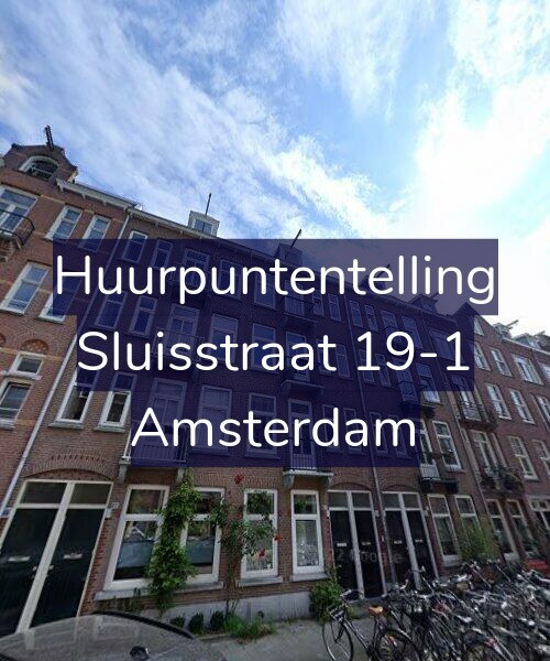 Foto gevel Huurpuntentelling voor Sluisstraat 19-1, Amsterdam