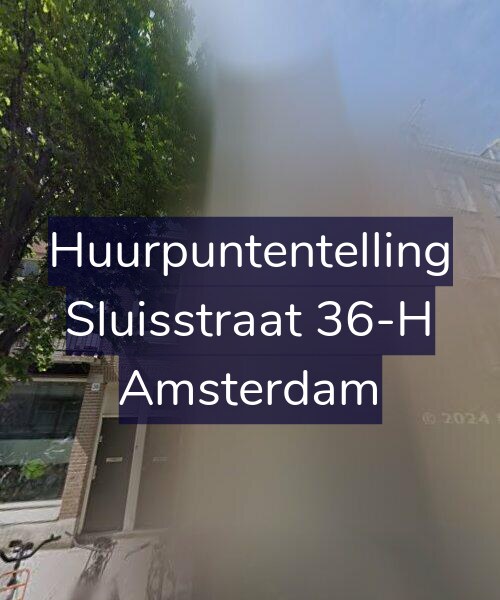 Foto gevel Huurpuntentelling voor Sluisstraat 36-H, Amsterdam