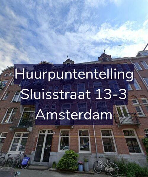 Foto gevel Huurpuntentelling voor Sluisstraat 13-3, Amsterdam