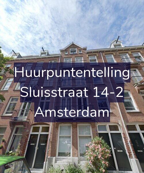 Foto gevel Huurpuntentelling voor Sluisstraat 14-2, Amsterdam