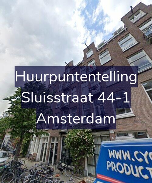 Foto gevel Huurpuntentelling voor Sluisstraat 44-1, Amsterdam