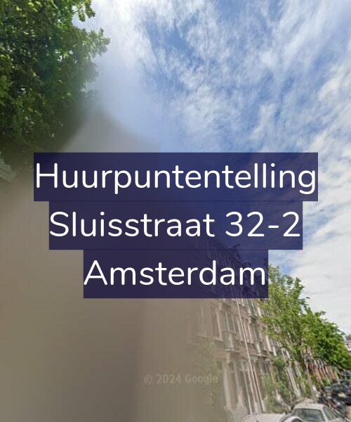 Foto gevel Huurpuntentelling voor Sluisstraat 32-2, Amsterdam