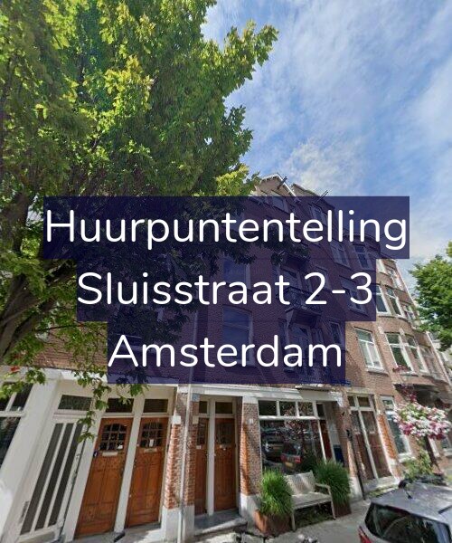 Foto gevel Huurpuntentelling voor Sluisstraat 2-3, Amsterdam