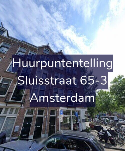 Foto gevel Huurpuntentelling voor Sluisstraat 65-3, Amsterdam