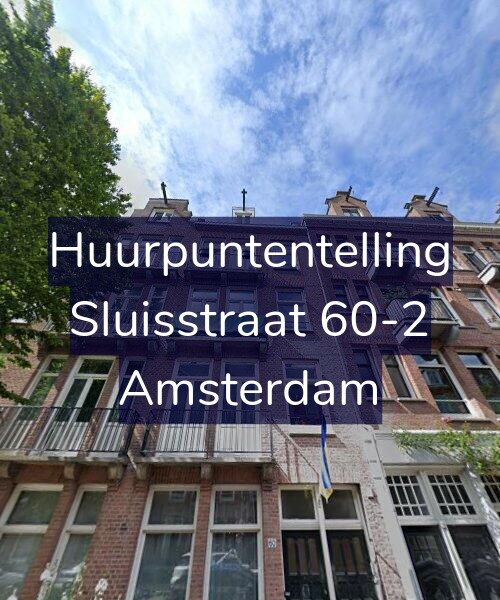 Foto gevel Huurpuntentelling voor Sluisstraat 60-2, Amsterdam