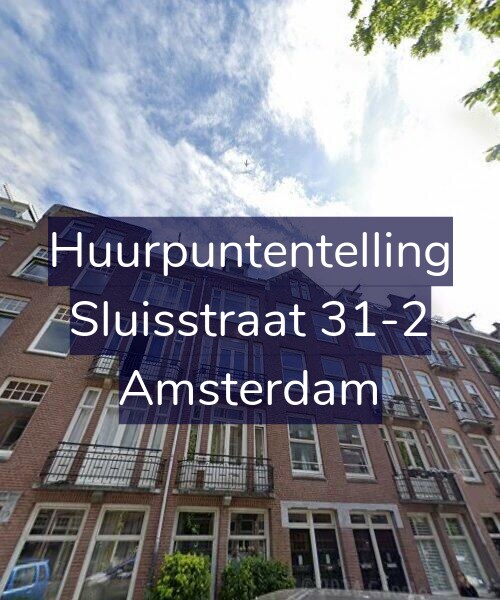 Foto gevel Huurpuntentelling voor Sluisstraat 31-2, Amsterdam