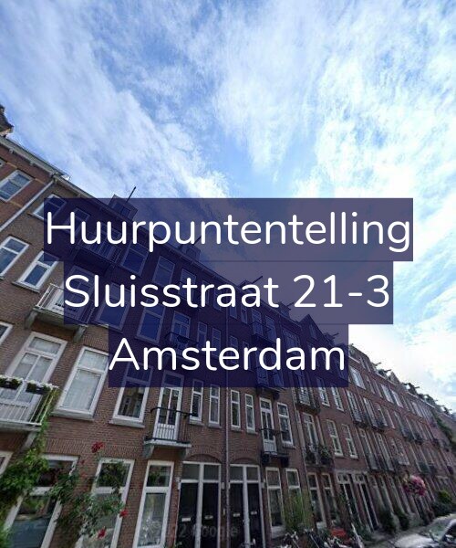 Foto gevel Huurpuntentelling voor Sluisstraat 21-3, Amsterdam