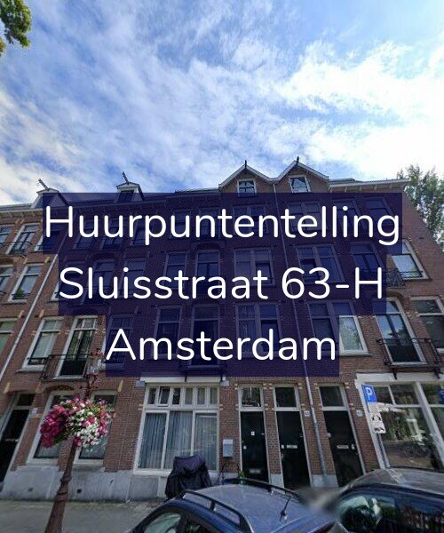 Foto gevel Huurpuntentelling voor Sluisstraat 63-H, Amsterdam