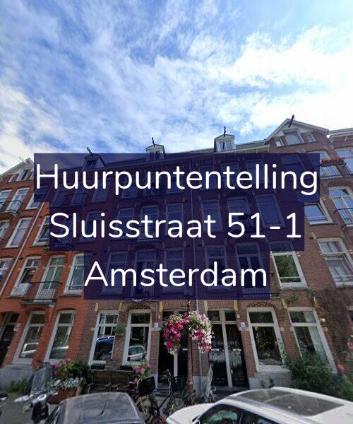 Foto gevel Huurpuntentelling voor Sluisstraat 51-1, Amsterdam