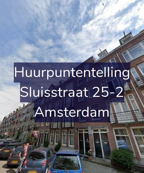 Foto gevel Huurpuntentelling voor Sluisstraat 25-2, Amsterdam