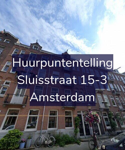 Foto gevel Huurpuntentelling voor Sluisstraat 15-3, Amsterdam