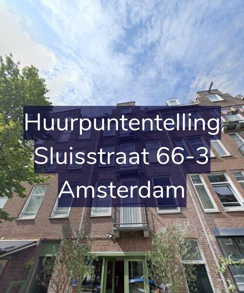 Foto gevel Huurpuntentelling voor Sluisstraat 66-3, Amsterdam