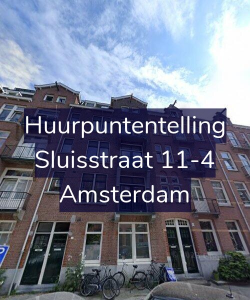 Foto gevel Huurpuntentelling voor Sluisstraat 11-4, Amsterdam
