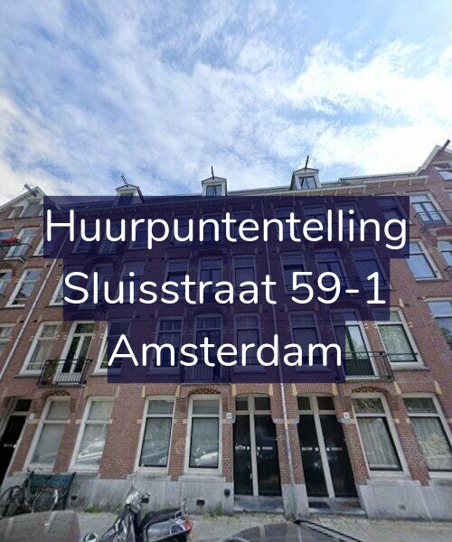 Foto gevel Huurpuntentelling voor Sluisstraat 59-1, Amsterdam