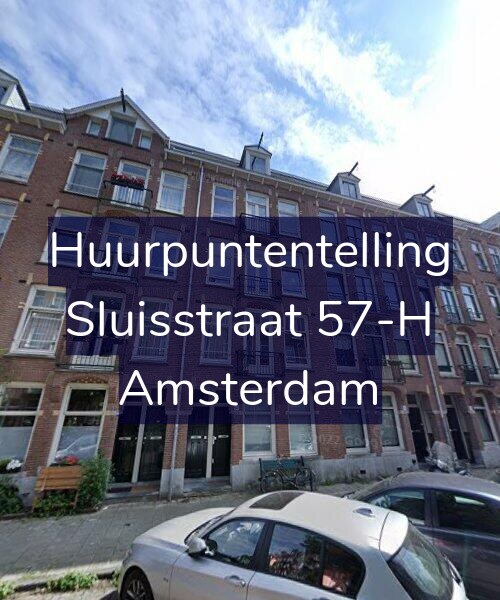 Foto gevel Huurpuntentelling voor Sluisstraat 57-H, Amsterdam
