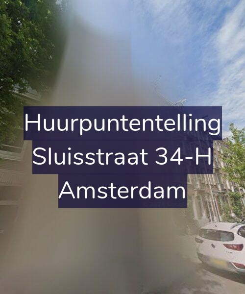 Foto gevel Huurpuntentelling voor Sluisstraat 34-H, Amsterdam