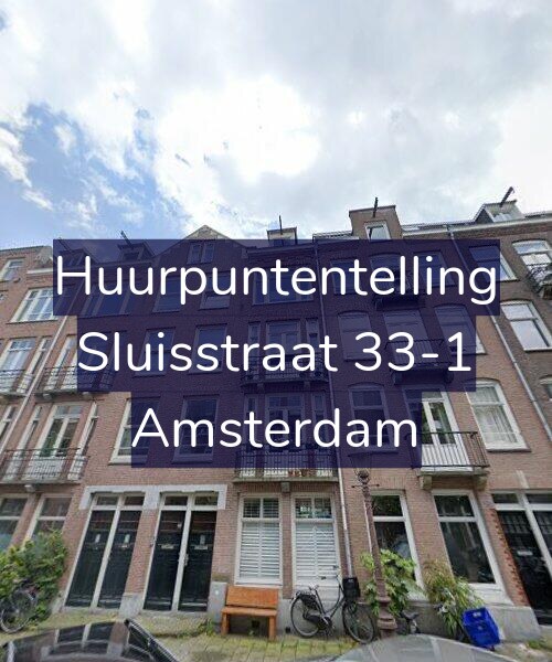 Foto gevel Huurpuntentelling voor Sluisstraat 33-1, Amsterdam