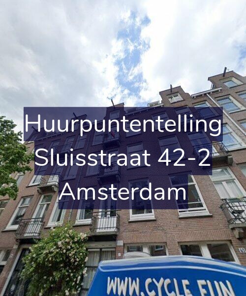 Foto gevel Huurpuntentelling voor Sluisstraat 42-2, Amsterdam