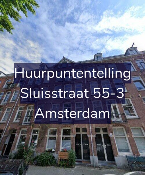 Foto gevel Huurpuntentelling voor Sluisstraat 55-3, Amsterdam