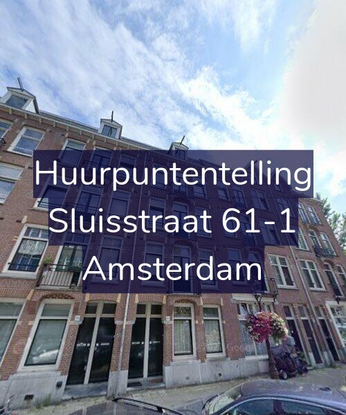 Foto gevel Huurpuntentelling voor Sluisstraat 61-1, Amsterdam