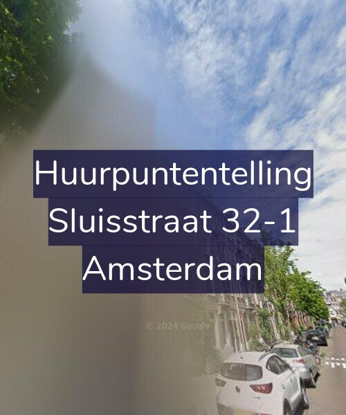 Foto gevel Huurpuntentelling voor Sluisstraat 32-1, Amsterdam