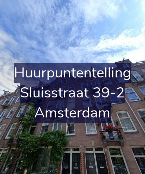 Foto gevel Huurpuntentelling voor Sluisstraat 39-2, Amsterdam