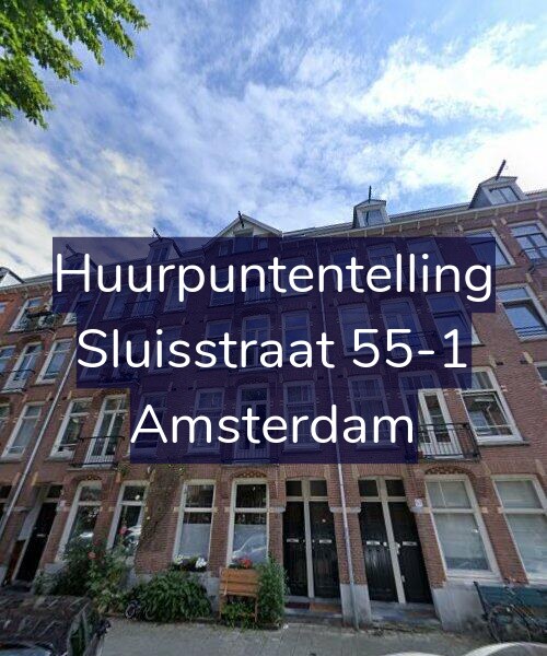 Foto gevel Huurpuntentelling voor Sluisstraat 55-1, Amsterdam