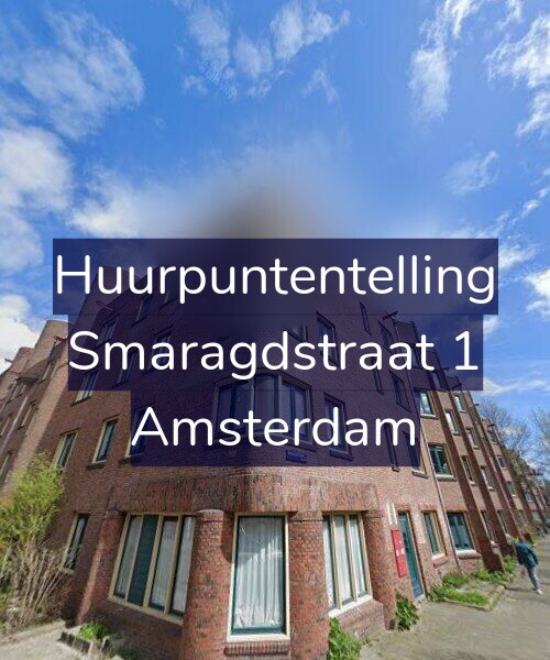 Foto gevel Huurpuntentelling voor Smaragdstraat 1, Amsterdam