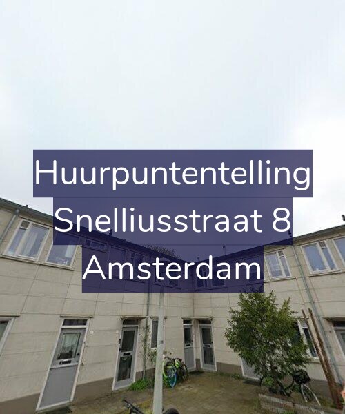Foto gevel Huurpuntentelling voor Snelliusstraat 8, Amsterdam
