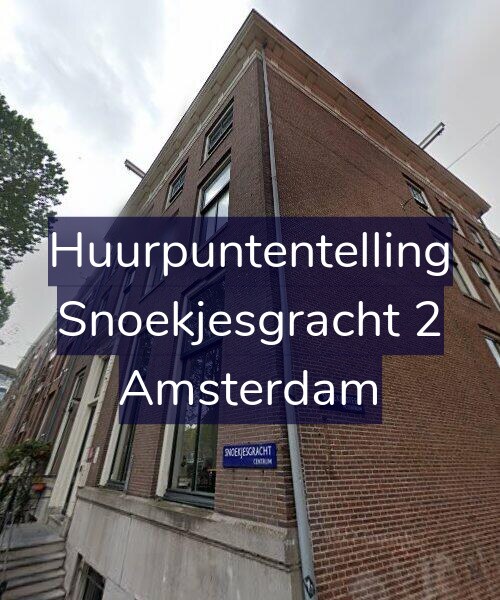 Foto gevel Huurpuntentelling voor Snoekjesgracht 2, Amsterdam