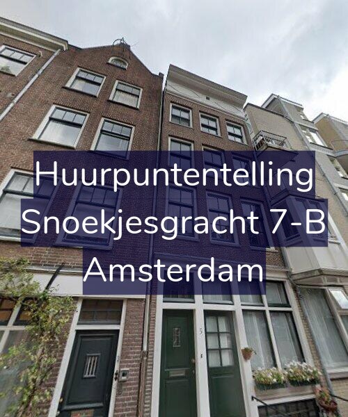 Foto gevel Huurpuntentelling voor Snoekjesgracht 7-B, Amsterdam