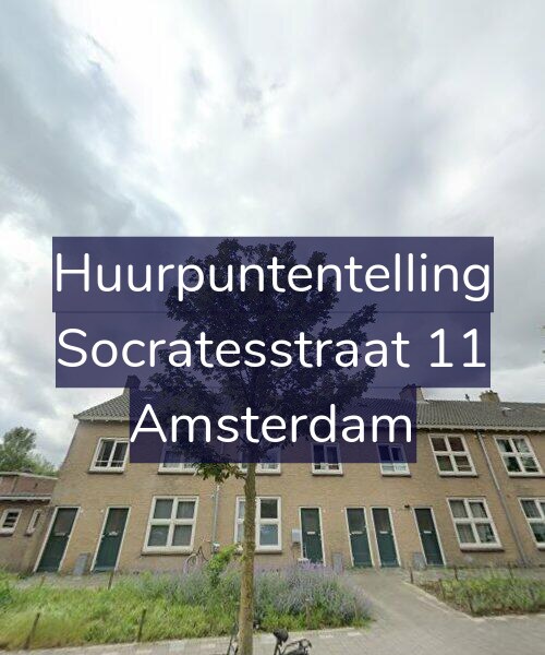Foto gevel Huurpuntentelling voor Socratesstraat 11, Amsterdam