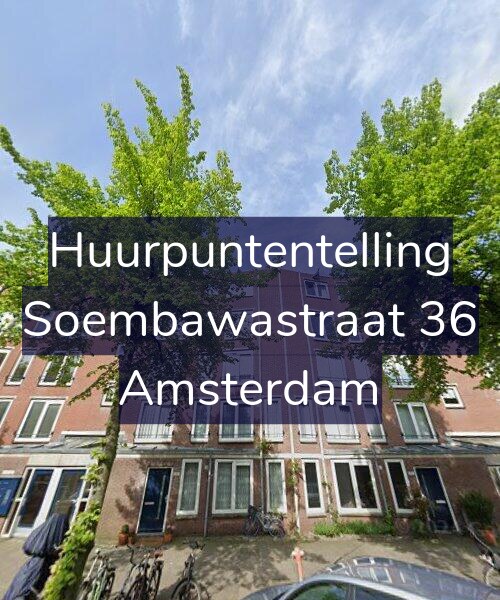 Foto gevel Huurpuntentelling voor Soembawastraat 36, Amsterdam