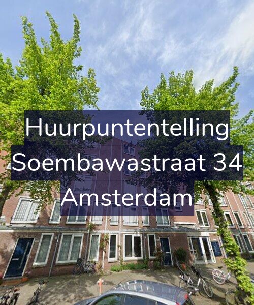 Foto gevel Huurpuntentelling voor Soembawastraat 34, Amsterdam