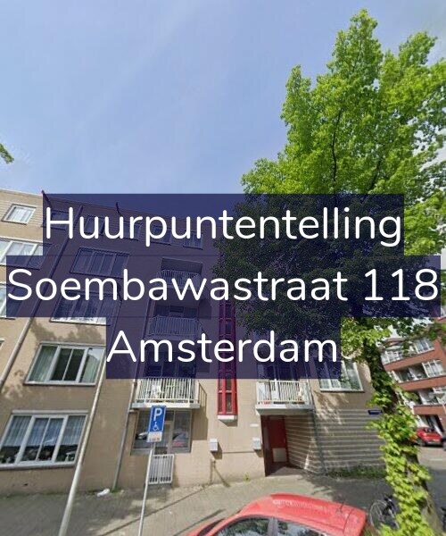 Foto gevel Huurpuntentelling voor Soembawastraat 118, Amsterdam