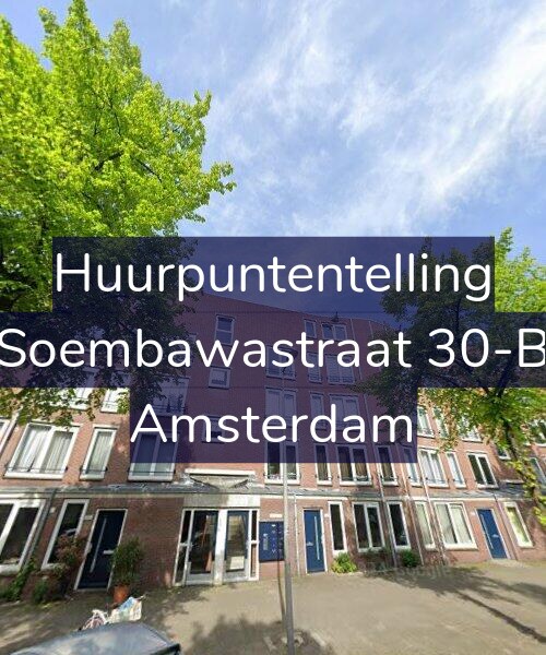 Foto gevel Huurpuntentelling voor Soembawastraat 30-B, Amsterdam