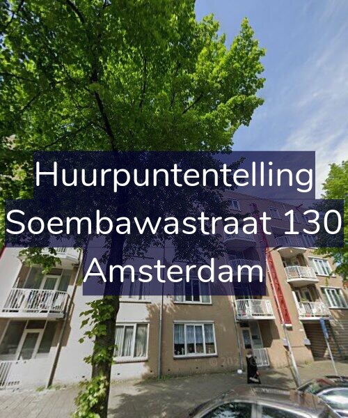 Foto gevel Huurpuntentelling voor Soembawastraat 130, Amsterdam