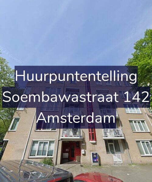 Foto gevel Huurpuntentelling voor Soembawastraat 142, Amsterdam