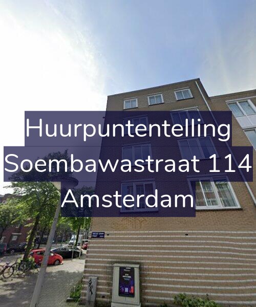 Foto gevel Huurpuntentelling voor Soembawastraat 114, Amsterdam