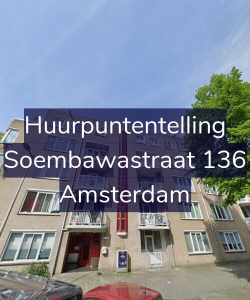 Foto gevel Huurpuntentelling voor Soembawastraat 136, Amsterdam