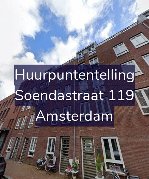Foto gevel Huurpuntentelling voor Soendastraat 119, Amsterdam
