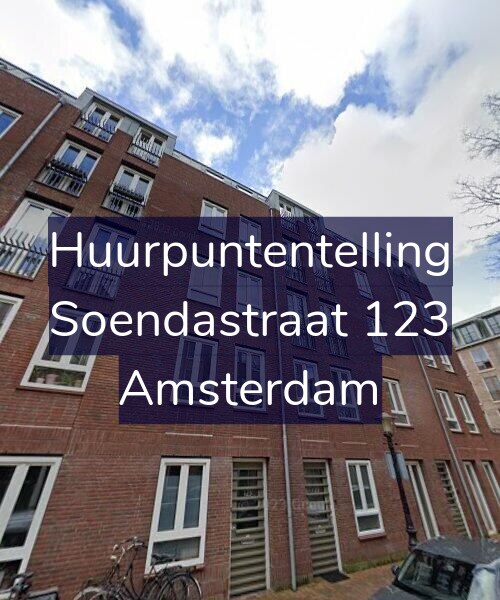 Foto gevel Huurpuntentelling voor Soendastraat 123, Amsterdam