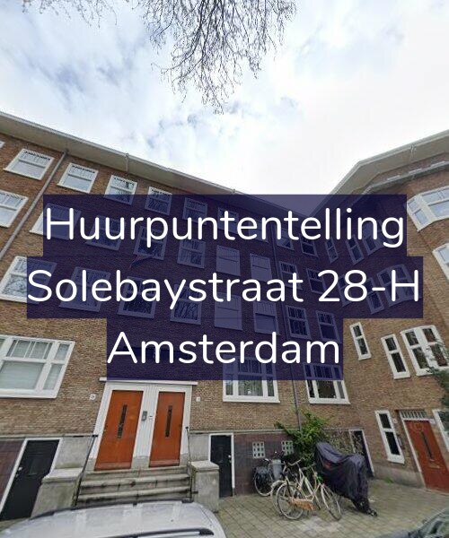 Foto gevel Huurpuntentelling voor Solebaystraat 28-H, Amsterdam