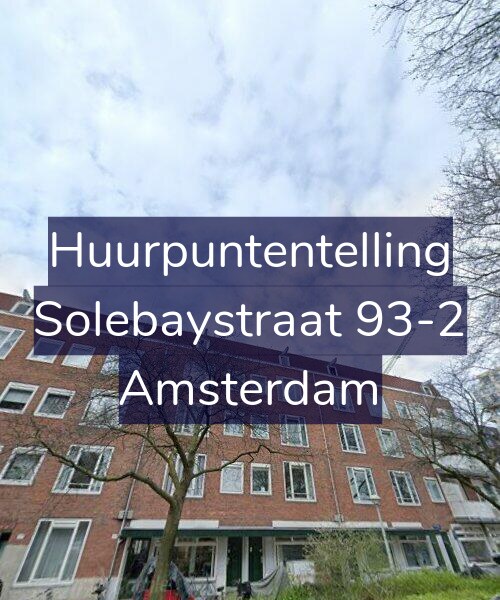 Foto gevel Huurpuntentelling voor Solebaystraat 93-2, Amsterdam